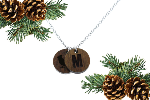 Personalized Wood Necklace