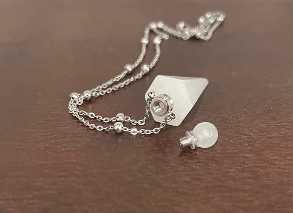 Clear Quartz Cremation Necklace