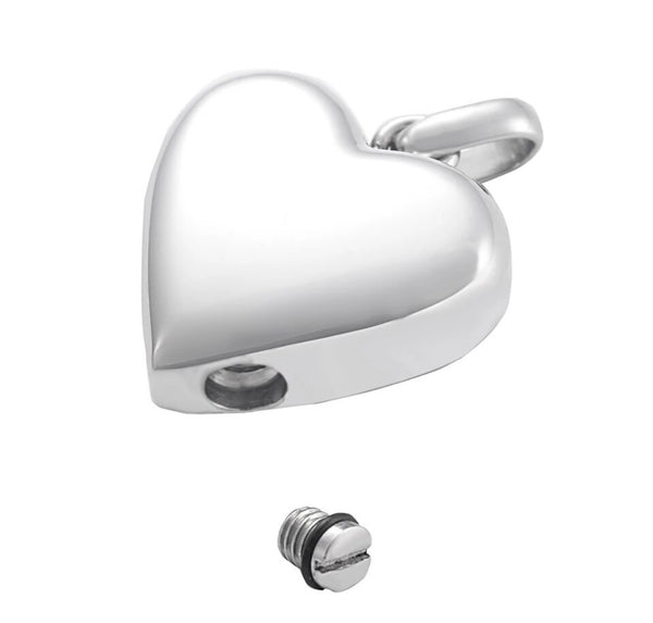 Cremation Personalized Heart Urn Necklace