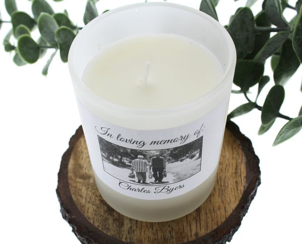 Memorial Photo Candle (personalize)