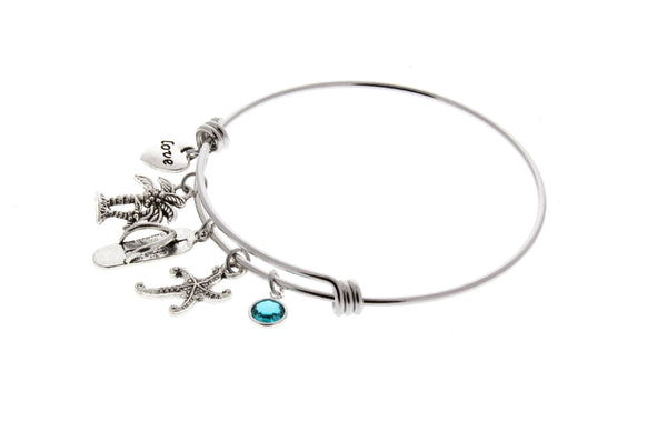 Beach Bangle Bracelet - Anomaly Creations & Designs