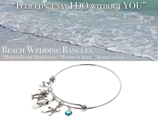 Beach Bangle Bracelet - Anomaly Creations & Designs