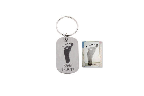 Baby Footprints Keychain - Customize