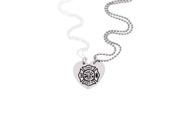 Firefighter His & Hers Necklaces