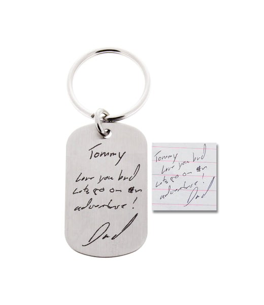 Personalized Handwriting or Drawing Keychain