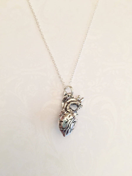 Human Anatomical Heart Necklace - Anomaly Creations & Designs
 - 1