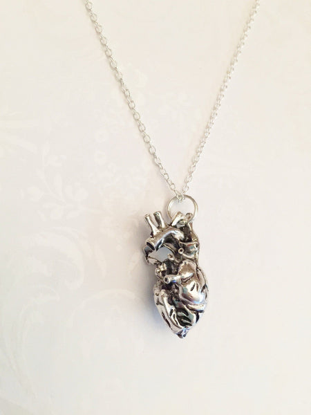 Human Anatomical Heart Necklace - Anomaly Creations & Designs
 - 4