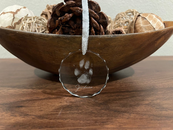 Pet Paw Print Ornament