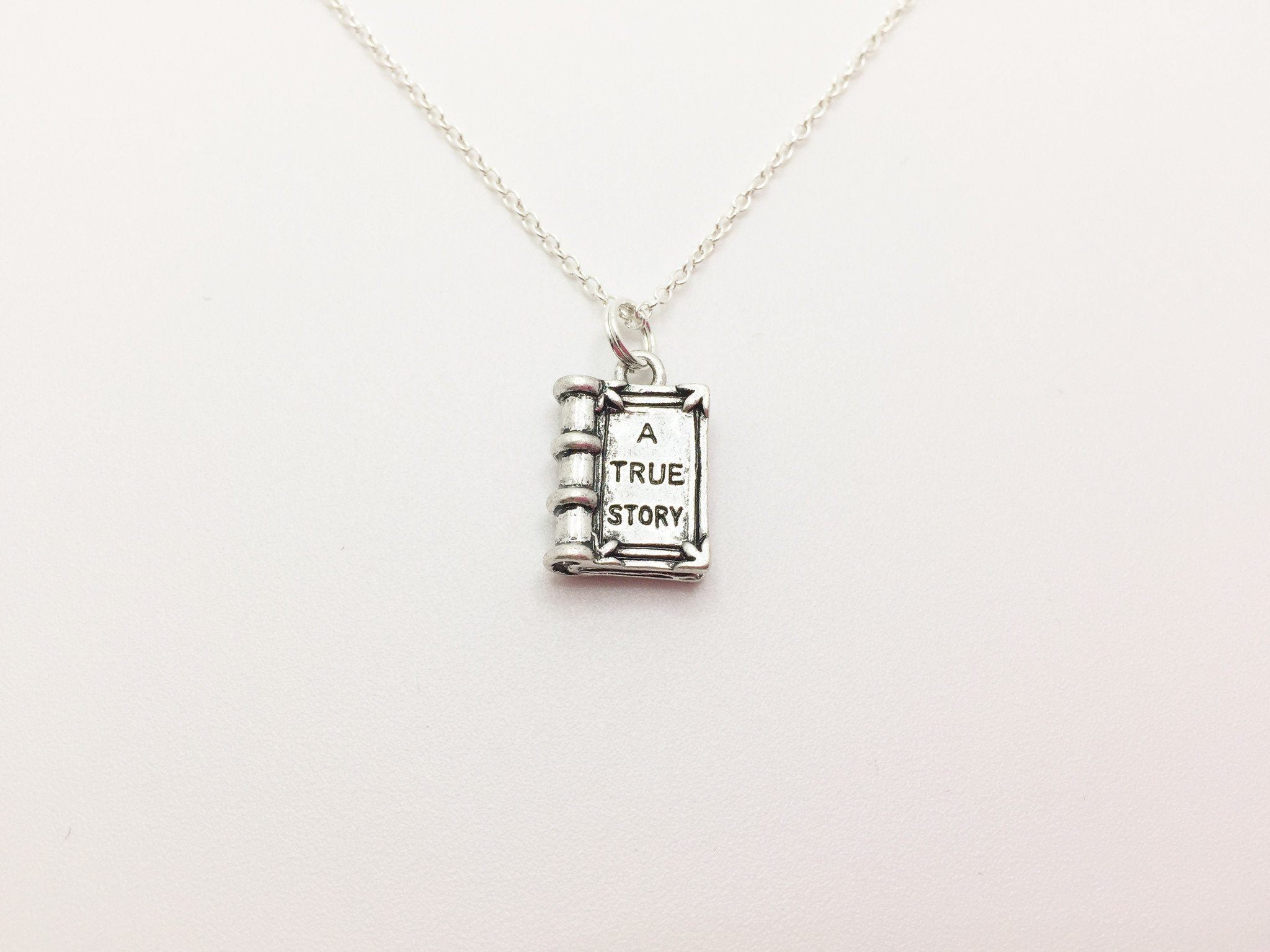 Book Necklace  "A true story" - Anomaly Creations & Designs