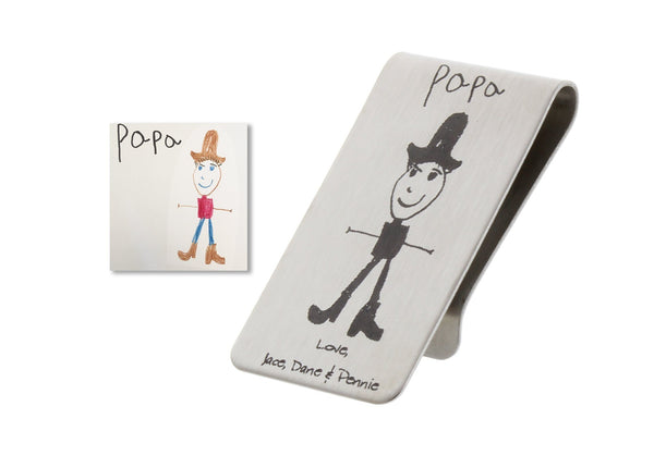 Money Clip - Custom Handwriting or Drawing