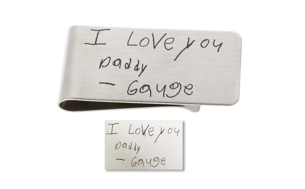 Money Clip - Custom Handwriting or Drawing