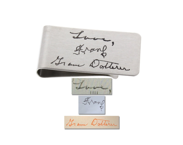 Money Clip - Custom Handwriting or Drawing