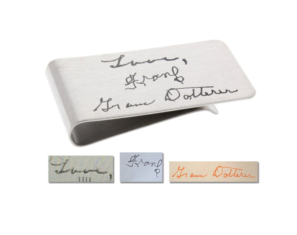 Money Clip - Custom Handwriting or Drawing