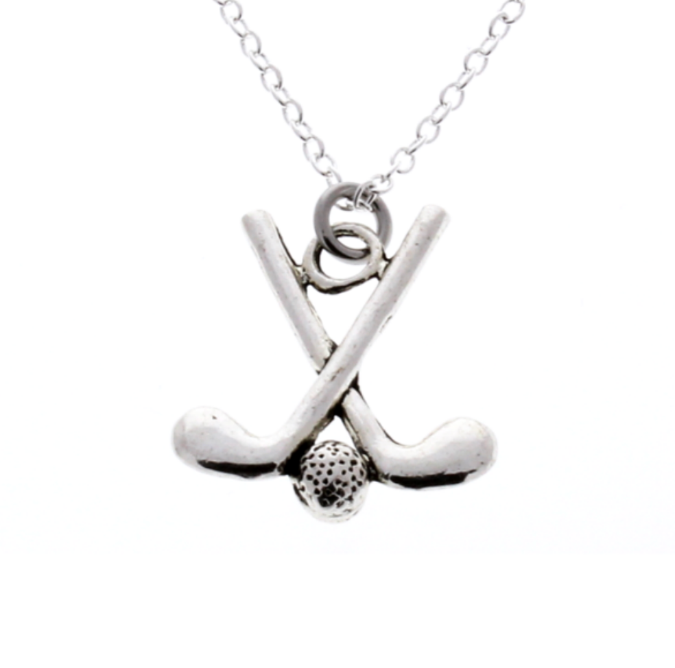 Golf Clubs Necklace