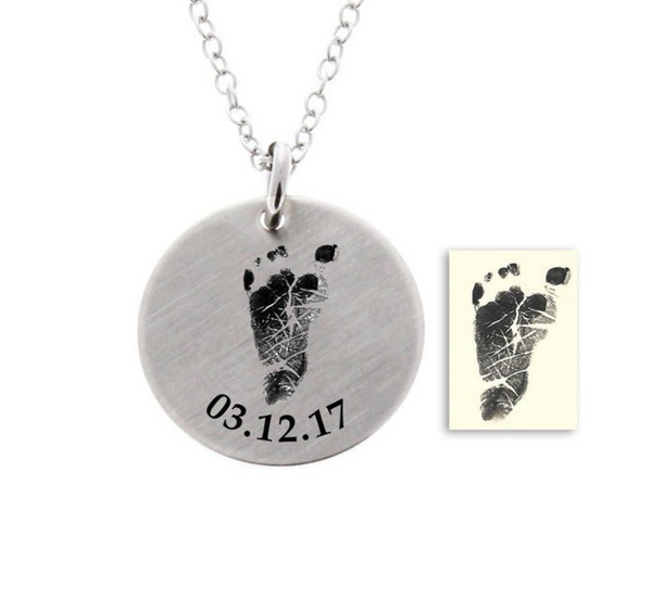 Baby Footprint Necklace (Customize)