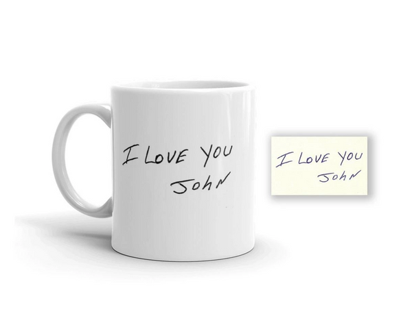 Actual Handwriting Mug