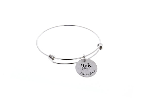 Personalized Bangle Bracelet