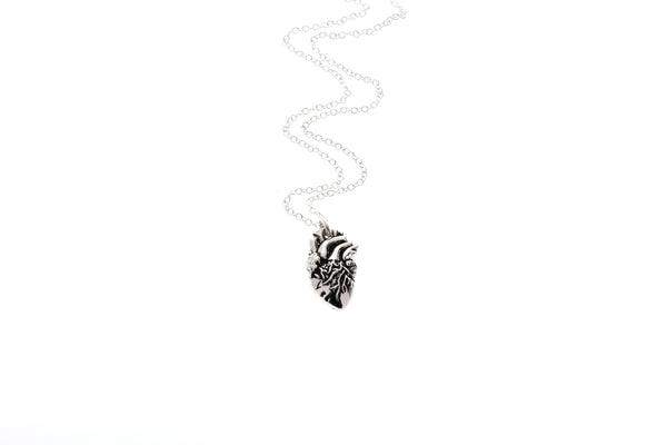 Human Anatomical Heart Necklace