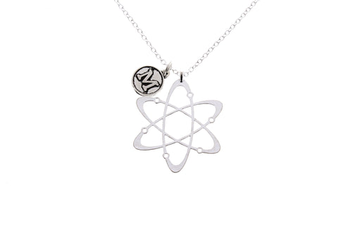 atom molecule necklace