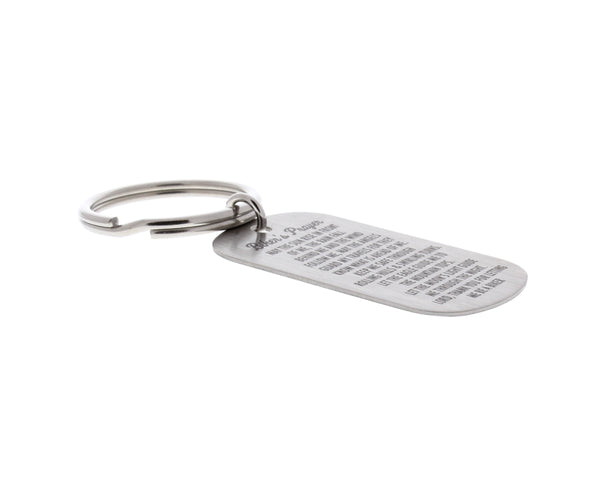 Bikers Prayer Dog Tag Keychain - Anomaly Creations & Designs