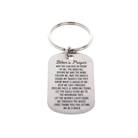 Bikers Prayer Dog Tag Keychain - Anomaly Creations & Designs