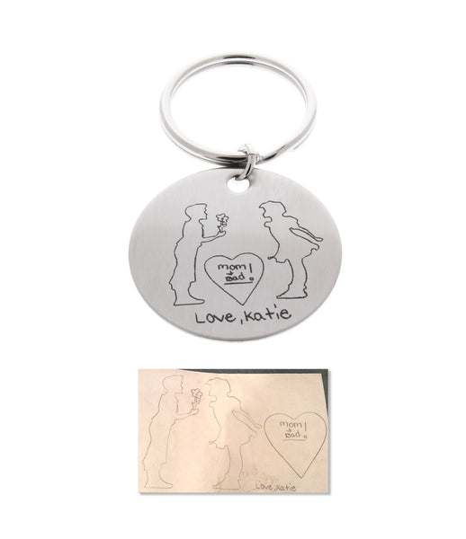 Drawing Handwriting Keychain - Anomaly Creations & Designs