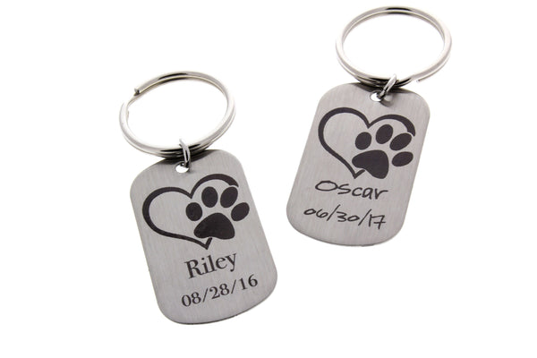 paw print engraved pet memorial gift pet keepsakes dog paw print engraved