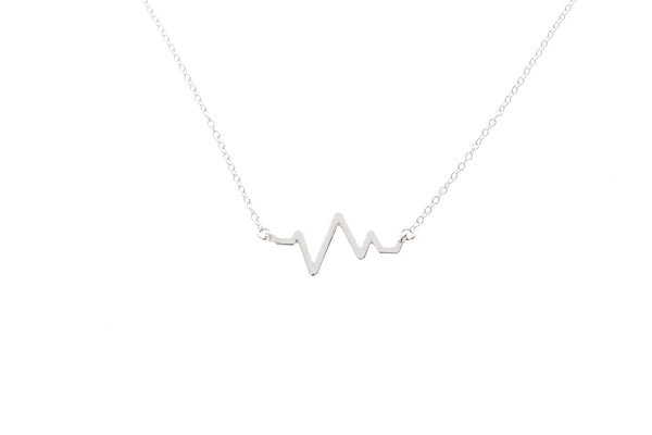 Electrocardiogram EKG Heartbeat Necklace
