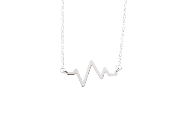 Electrocardiogram EKG Heartbeat Necklace