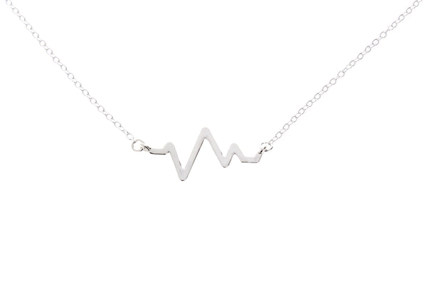 Electrocardiogram EKG Heartbeat Necklace