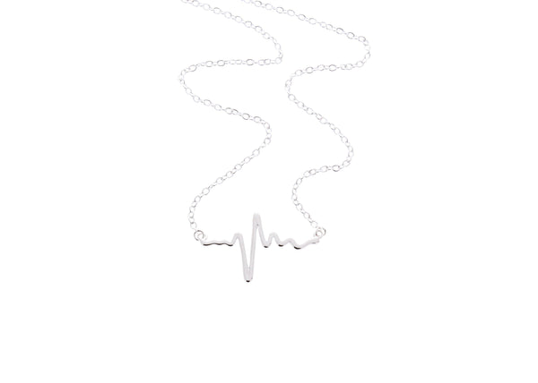 Electrocardiogram Heartbeat Necklace