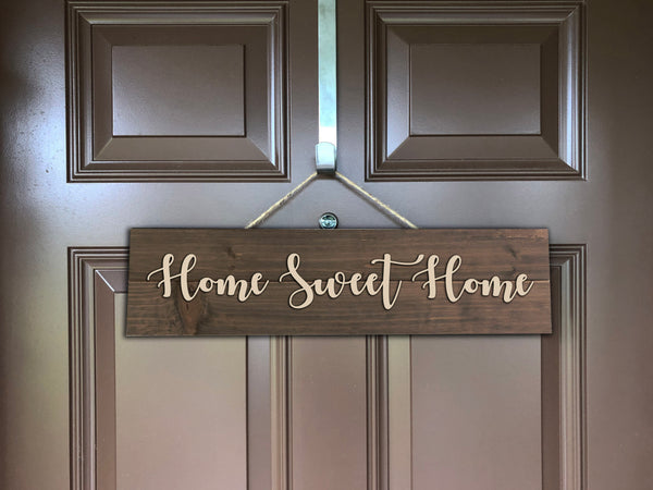 "Shut the front Door" Wood Sign