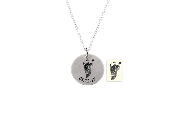 Baby Footprint Necklace (Customize)