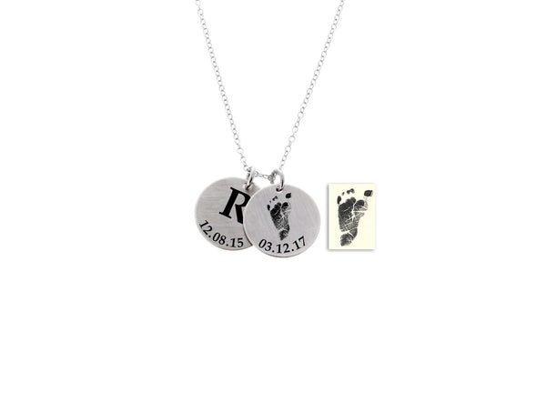 Baby Footprint Necklace (Customize)