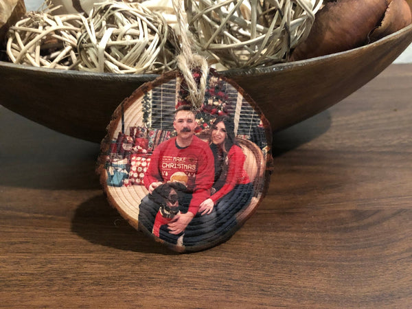 Wood Ornament - Wedding Keepsake