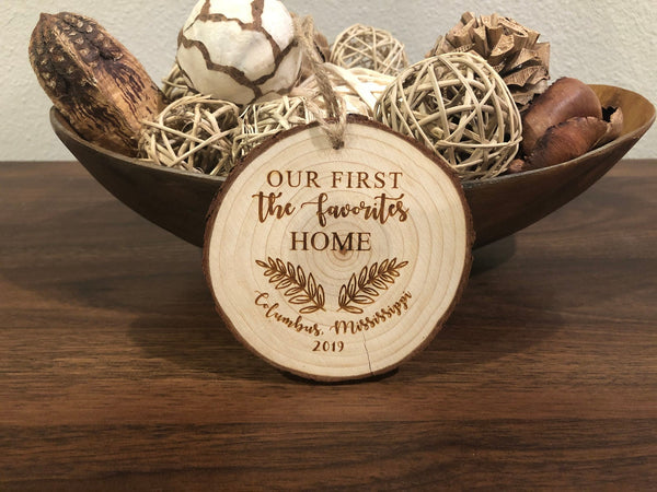 Wood Ornament - Wedding Keepsake