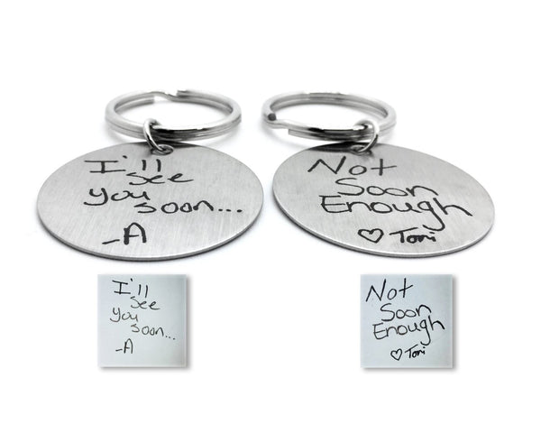 Couples Handwriting Keychains - Anomaly Creations & Designs