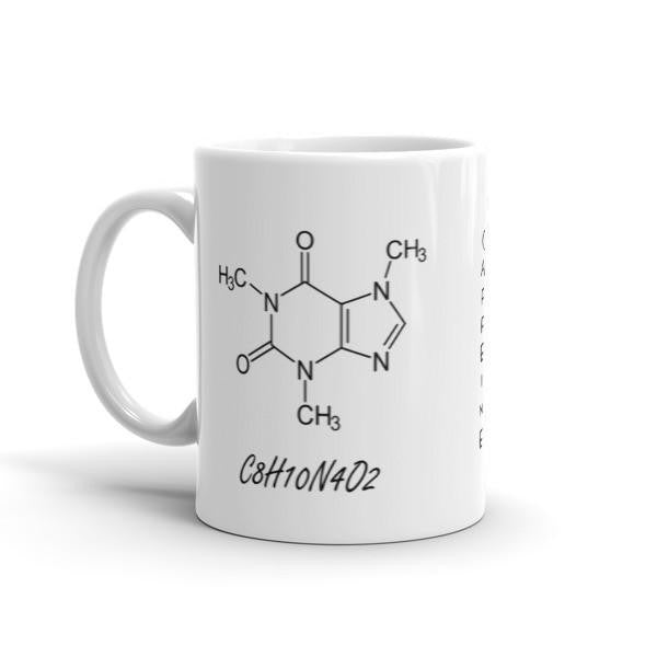 Caffeine Molecule Mug - Anomaly Creations & Designs