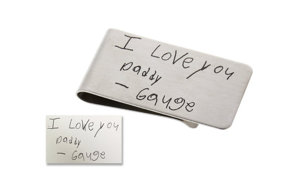 Money Clip - Custom Handwriting or Drawing