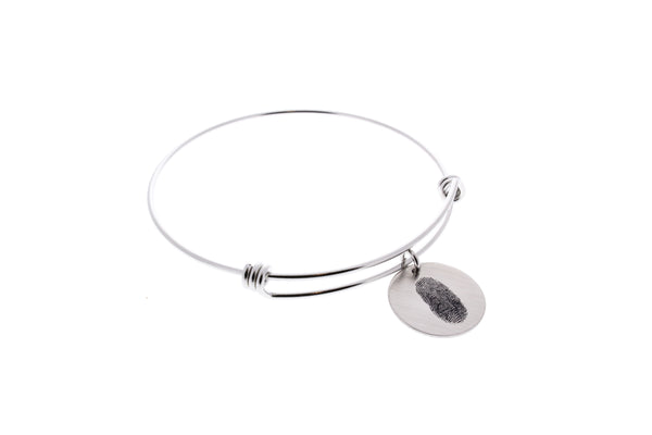 Fingerprint Bangle Bracelet