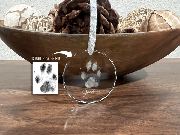 Pet Paw Print Ornament