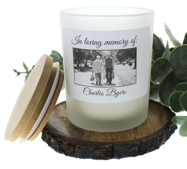 Memorial Photo Candle (personalize)