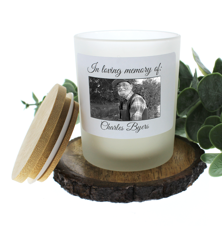 Memorial Photo Candle (personalize)