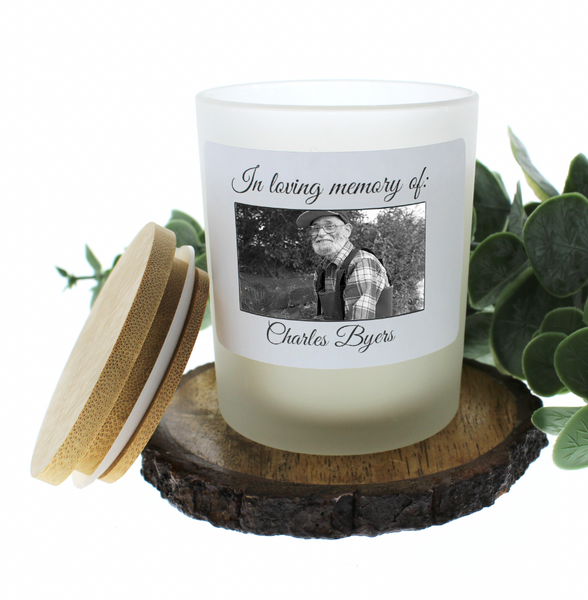 Memorial Photo Candle (personalize)