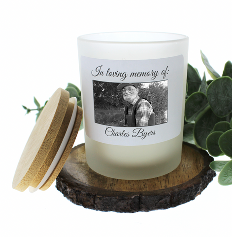 Memorial Photo Candle (personalize)