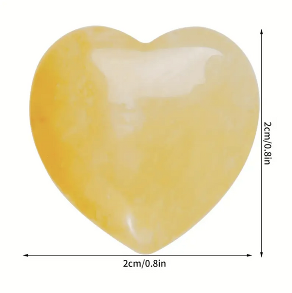 Citrine Heart Gemstone