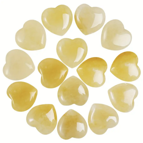 Citrine Heart Gemstone