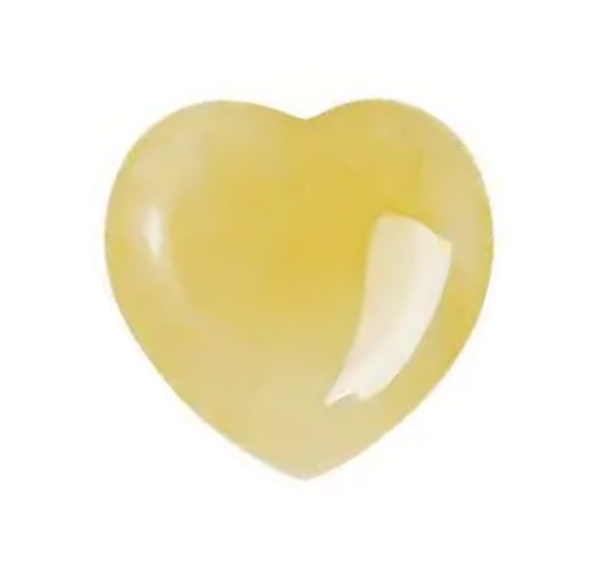 Citrine Heart Gemstone