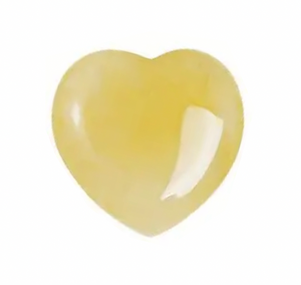 Citrine Heart Gemstone