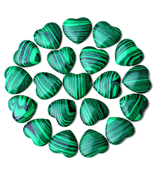 Malachite Heart Gemstone